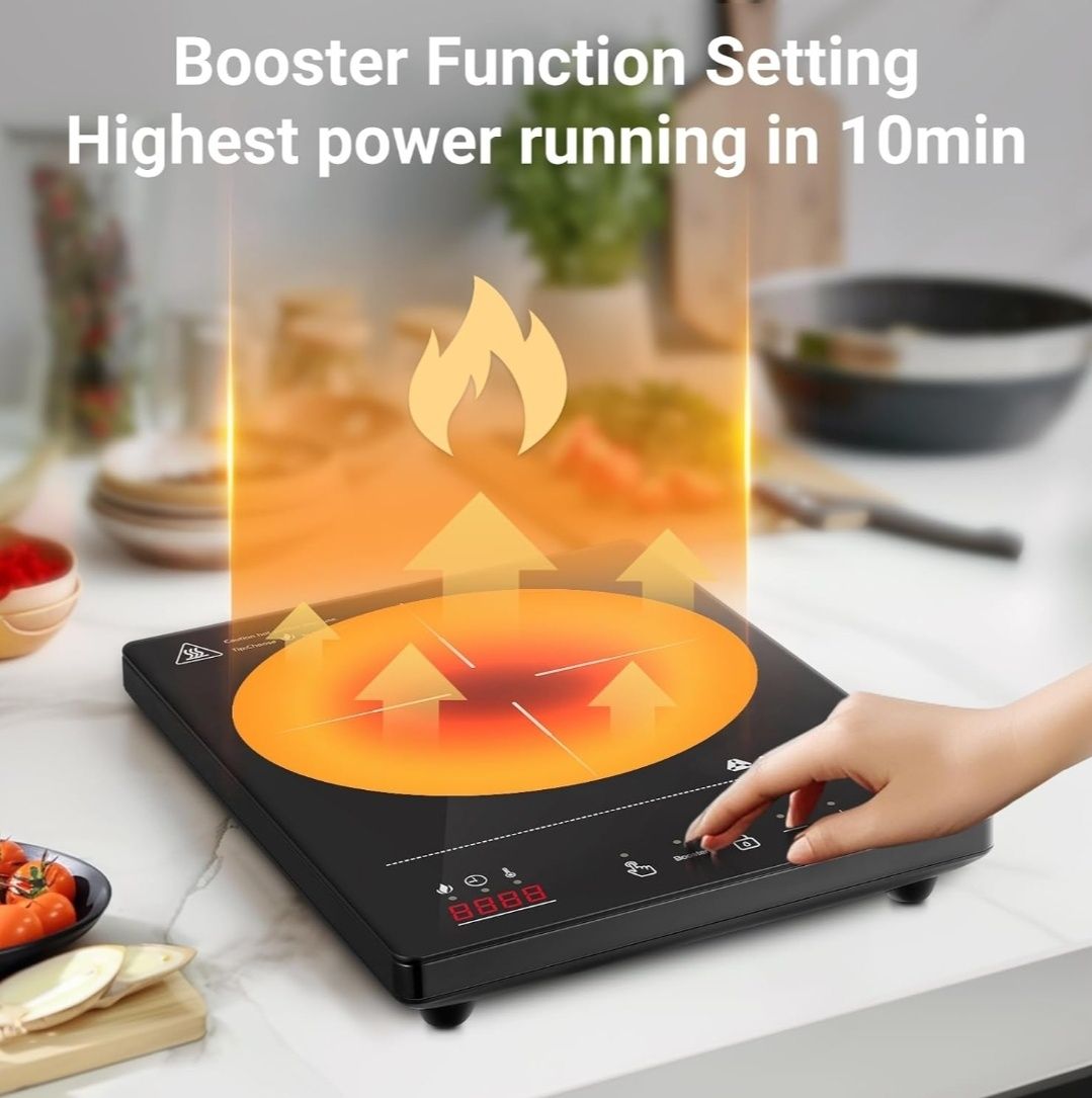 Aobosi płyta indukcyjna 1 palnikowa funkcja Booster 2000W