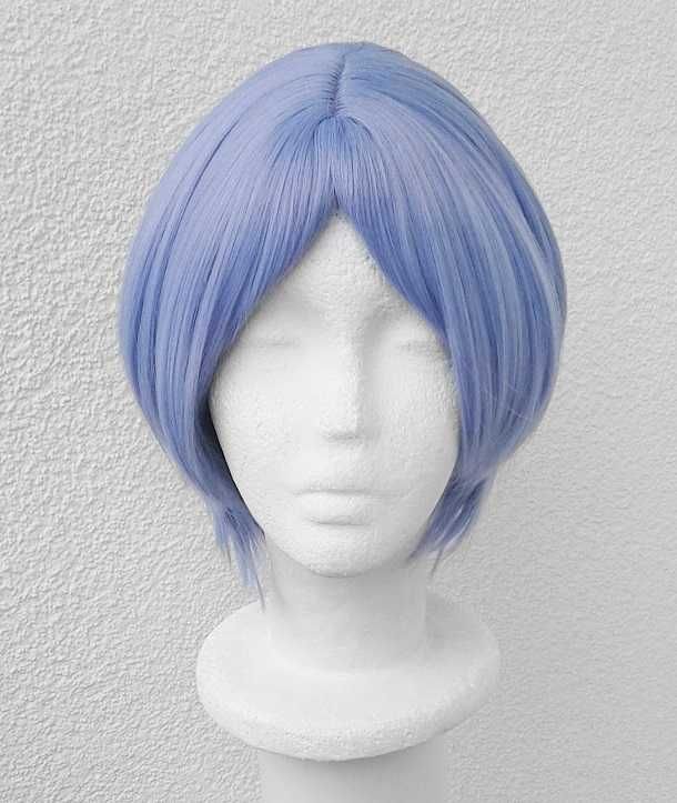 NGE Rei Ayanami Evangelion cosplay wig błękitna krótka peruka bob