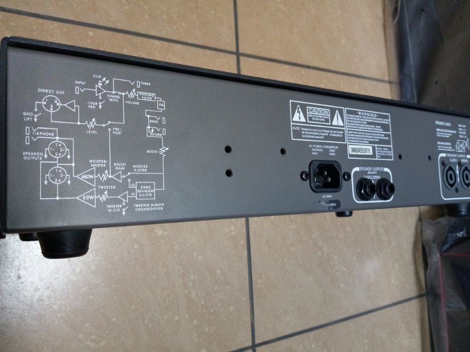 wzmacniacz basowy GALLIEN KRUEGER + kolumna 15"