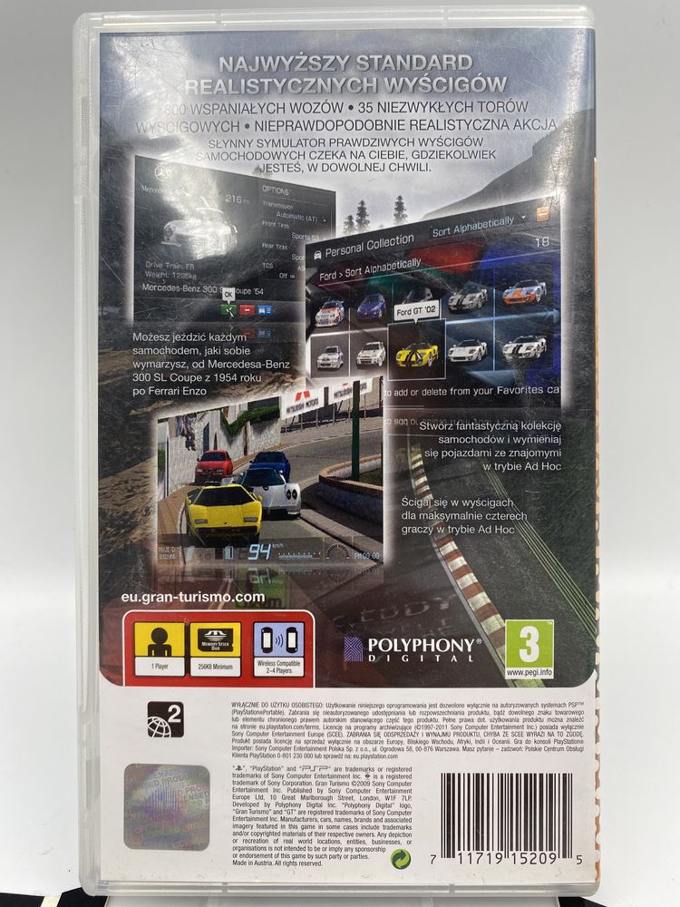 Gran Turismo PSP Gwarancja