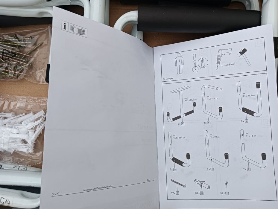 Conjunto de peças para garagem