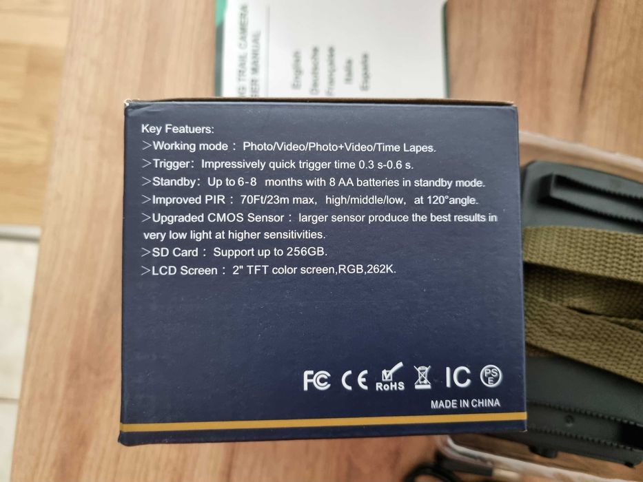 Kamera myśliwska PR1000 2.7K 58MP + karta 32GB