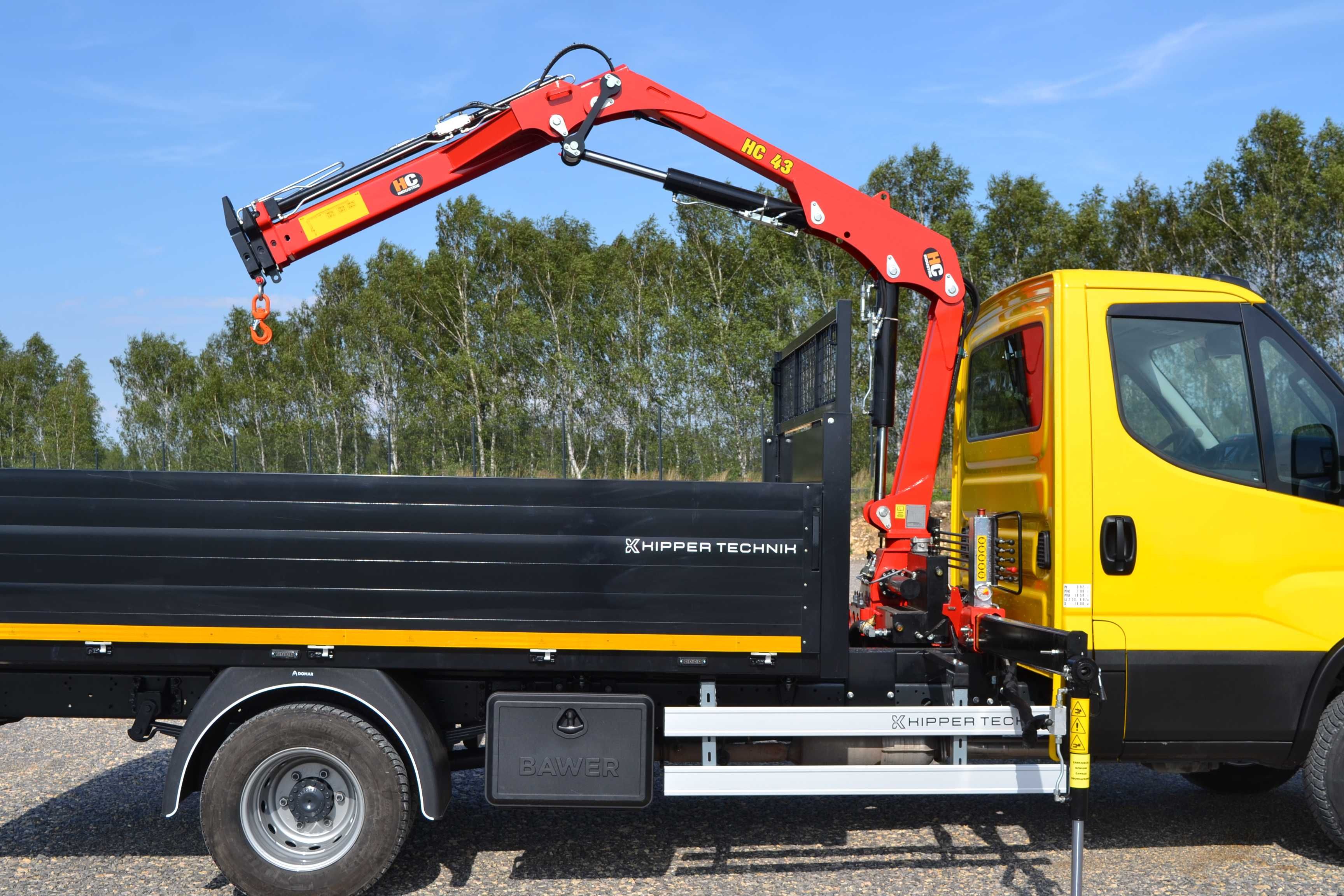 Zabudowa WYWROT Wywrotka Żuraw HDS Kiper Producent IVECO DAILY 72C 70C