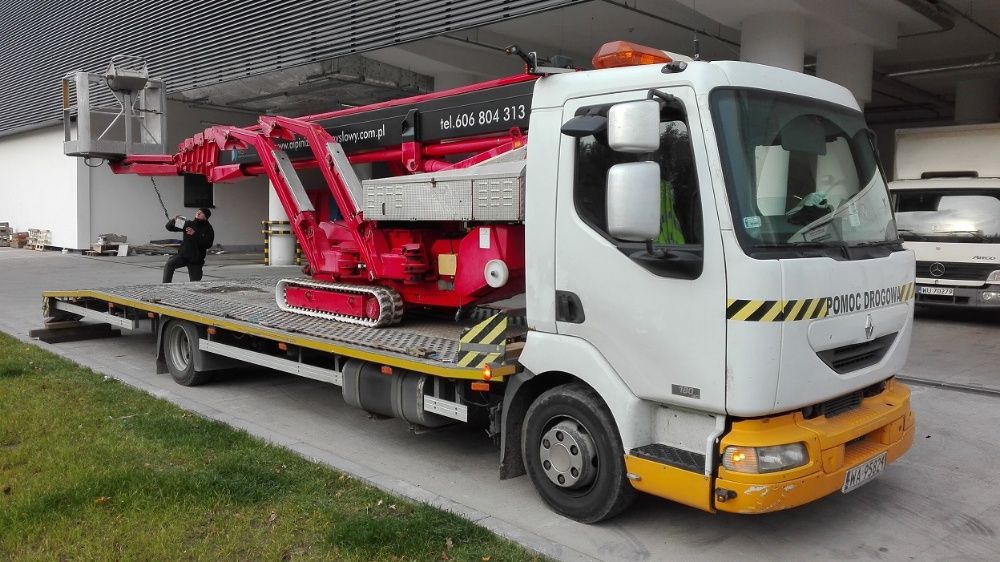 transport laweta koparka traktor bus widlak gabaryt przyczepa domek