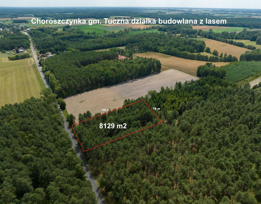 Dwie działki (8129 m²) z warunkami zabudowy pod dom, Choroszczynka