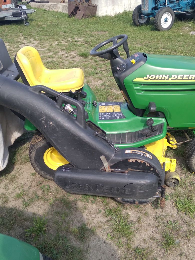 Traktorek kosiarka John Deere LX279 i inne