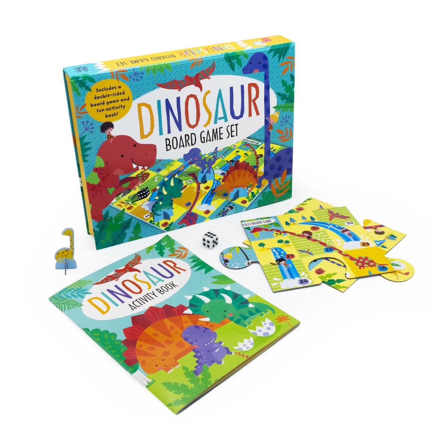 Dinosaur Board Game Set gry planszowe zagadki o dinozaurach angielski