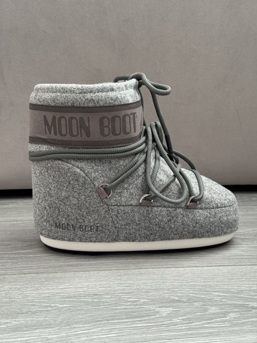 Мунбуты Moon Boot MB Icon Low grey снегоходы (NEW IN BOX)