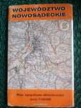 Mapa województwo nowosądeckie