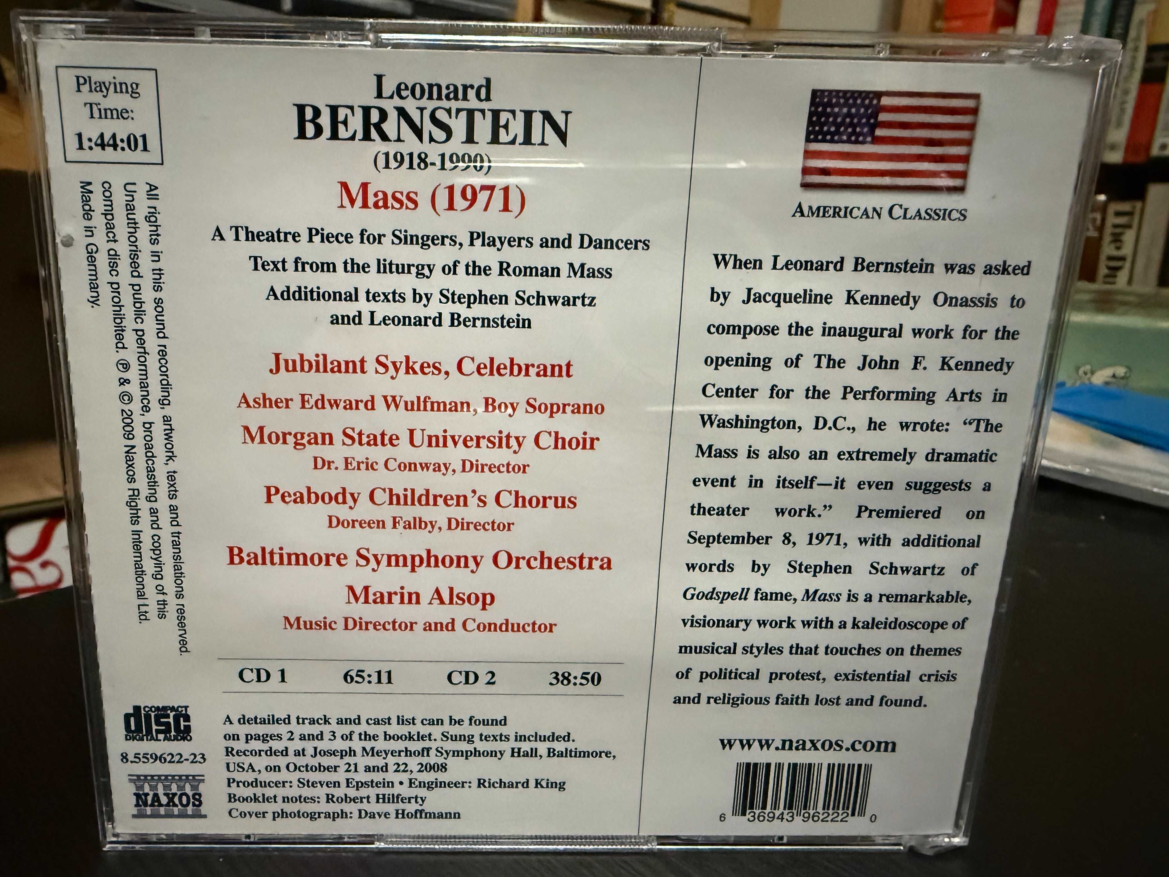 Bernstein – Mass – Jubilant Sykes, Baltimore Symphony Orc, Marin Alsop
