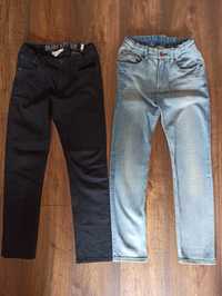 Spodnie jeansy, rurki, skiny rozmiar 146