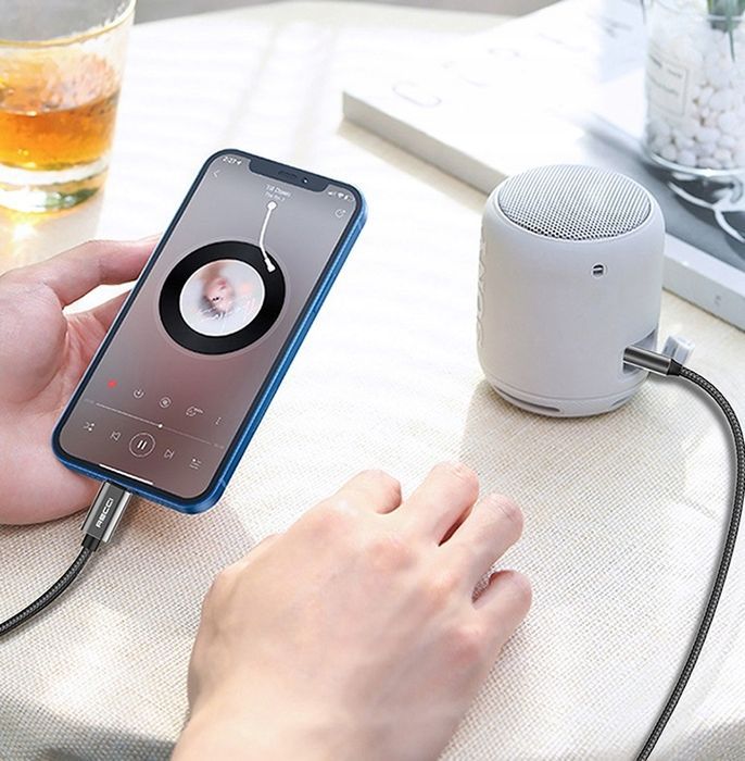 Kabel Przejściówka Adapter Usb-C Typ C Aux Mini Jack 3,5Mm 1M Recci