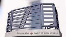 Balustrady balkonowe na balkon Gobe 1mx2mx1m