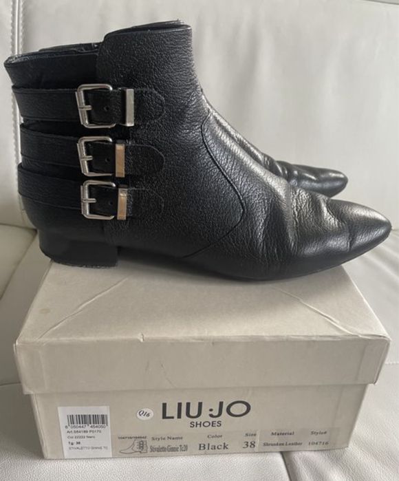 Liu Jo Botki skóra czarne, rozmiar 38