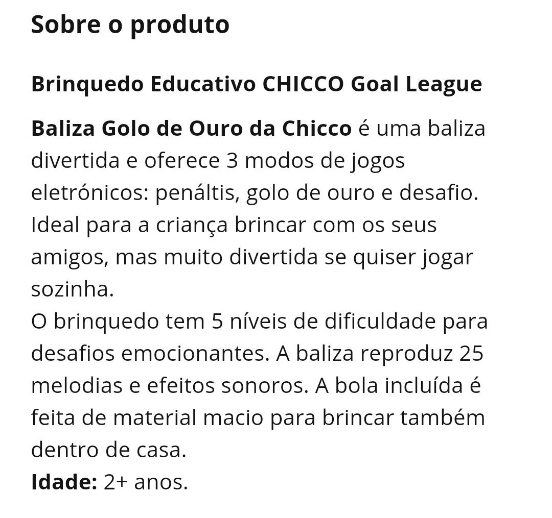 Baliza da chicco Goal League