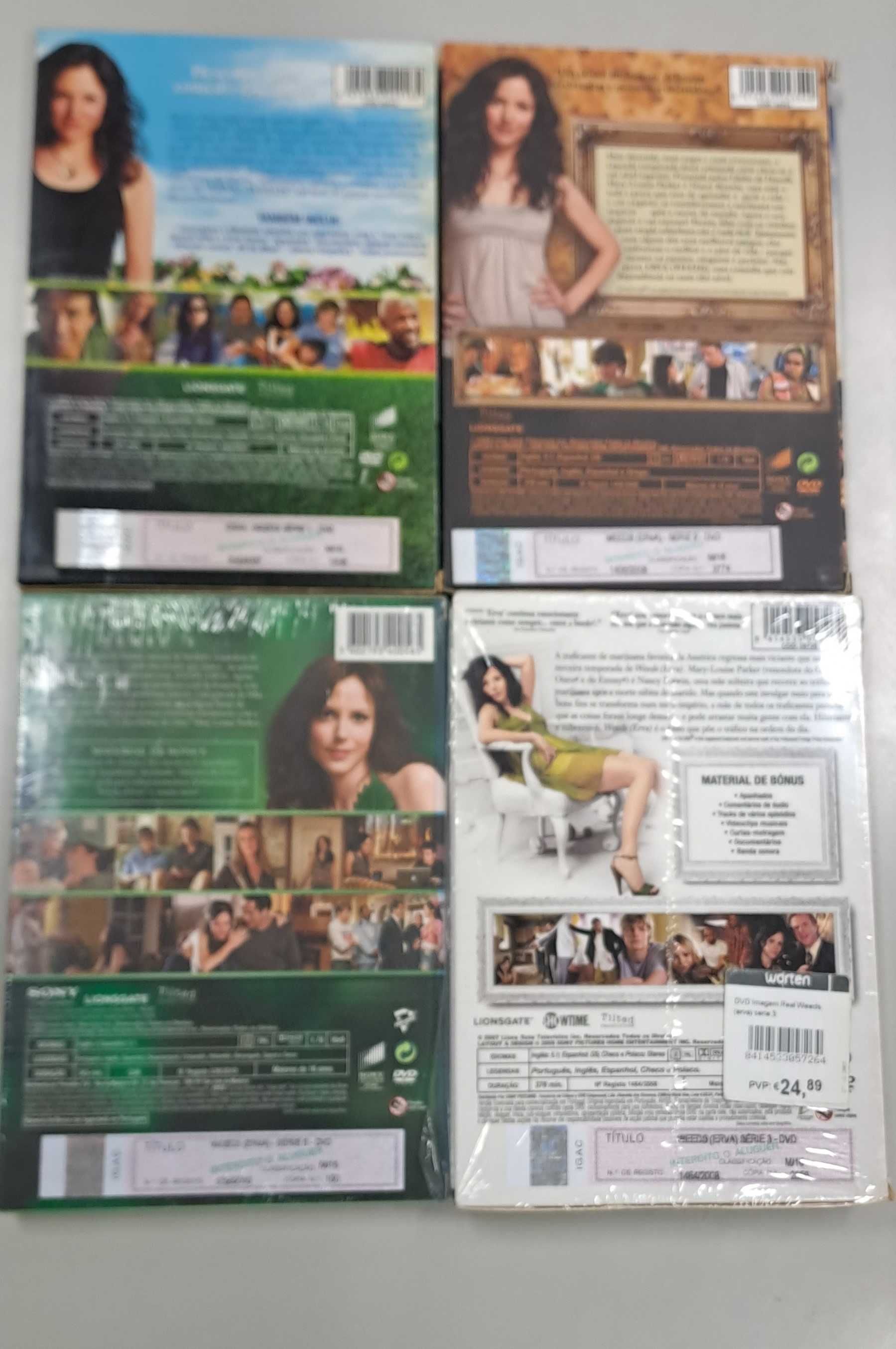 Séries Weeds (erva) (S1, S2, S3 selada, S5 selada)