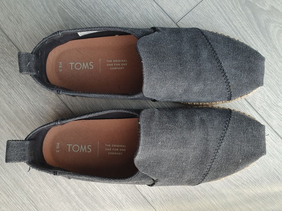 Espadryle Toms. Szare, męskie. 41/8,5