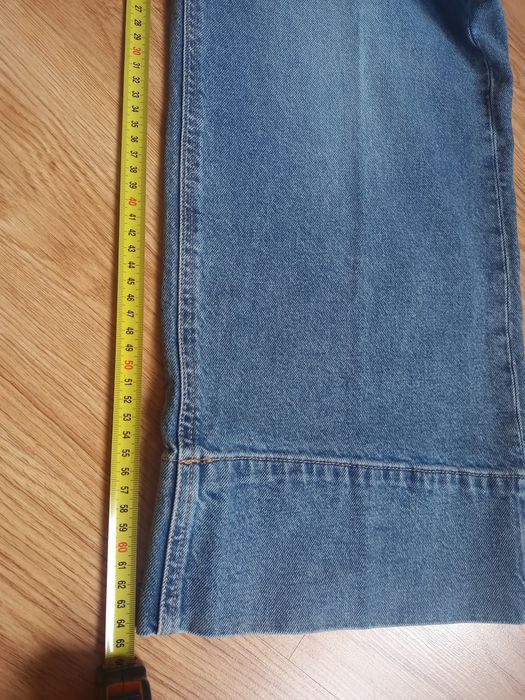 Spodnie jeansowe wide leg cropped H&M 36