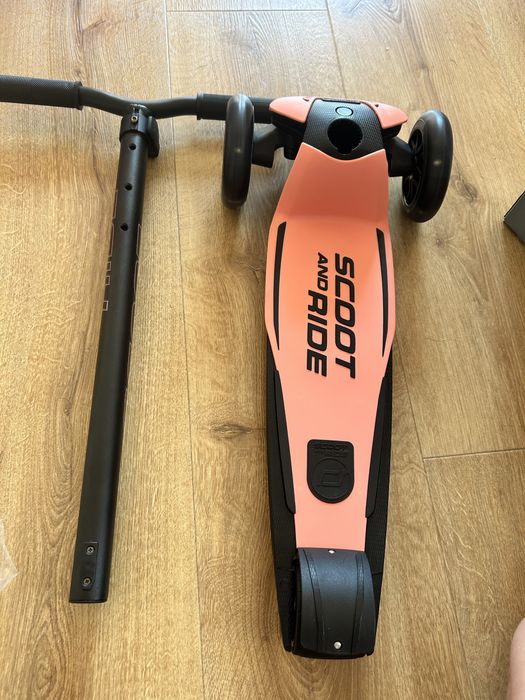 Hulajnoga scoot&ride 5 peach led
