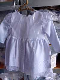 74 sukienka biała koronkowa do chrztu likwidacja