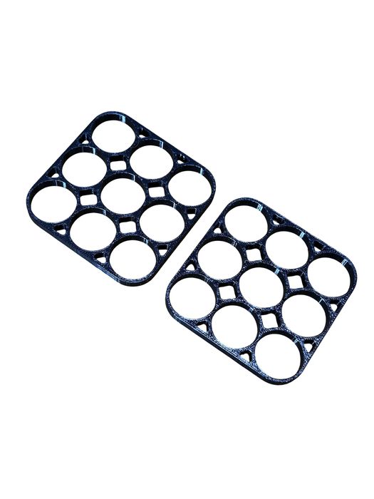 Uchwyt / koszyk na ogniwa 21700 – solidny i precyzyjny element, 3x3