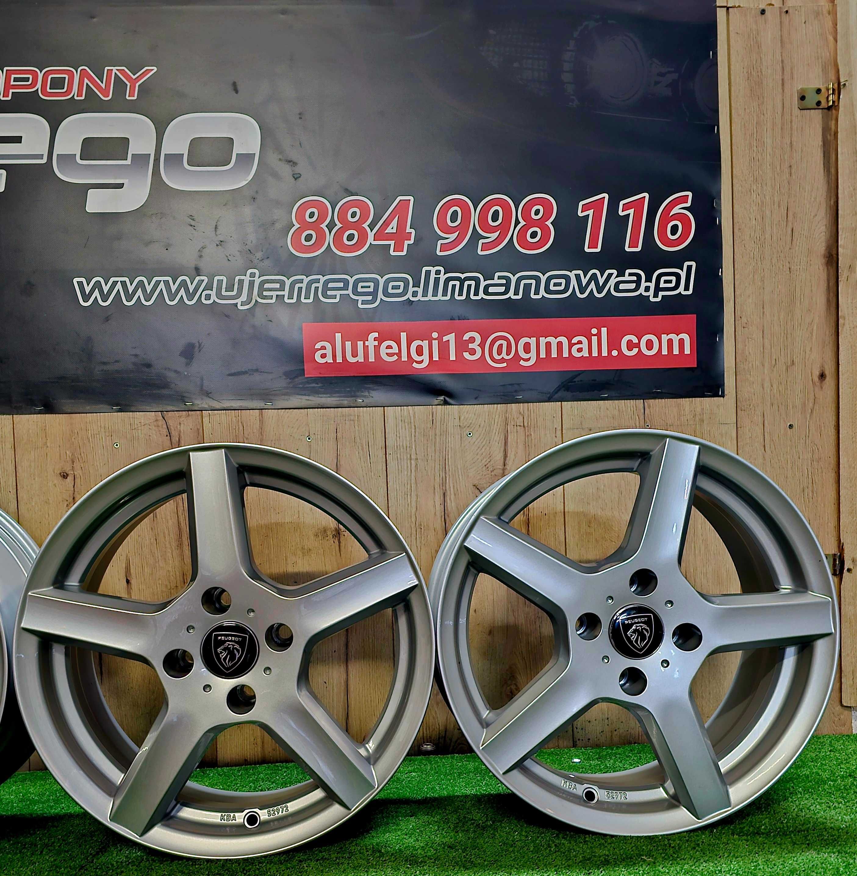 NOWE ALUFELGI PEUGEOT - 16x4x108 - 1007,2008,208,301,308,Partner