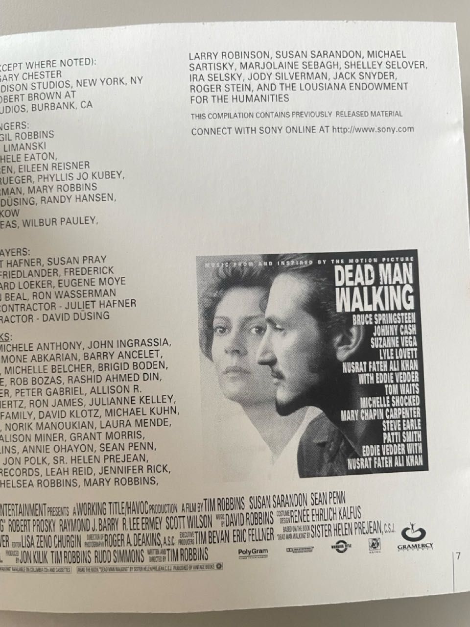 Dead Man Walking - The Score (Eddie Vedder, Ry Cooder, etc.)