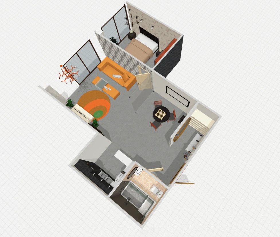 Купуй апартаменти з видом на «Парус», кухня-студія + спальня