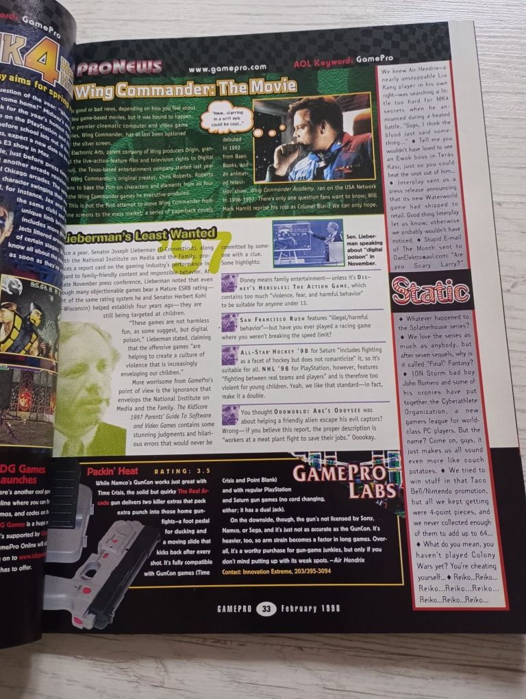 Gamepro February 1998 magazyn gamingowy