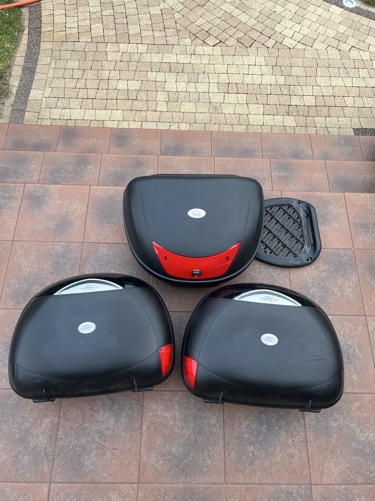 Kufry motocyklowe kappa k40n oraz homcom 48l
