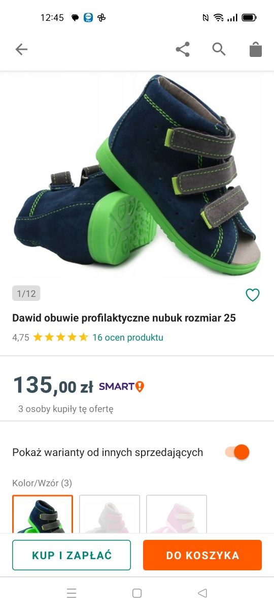 Buty Dawid profilaktyczne  33 jak nowe