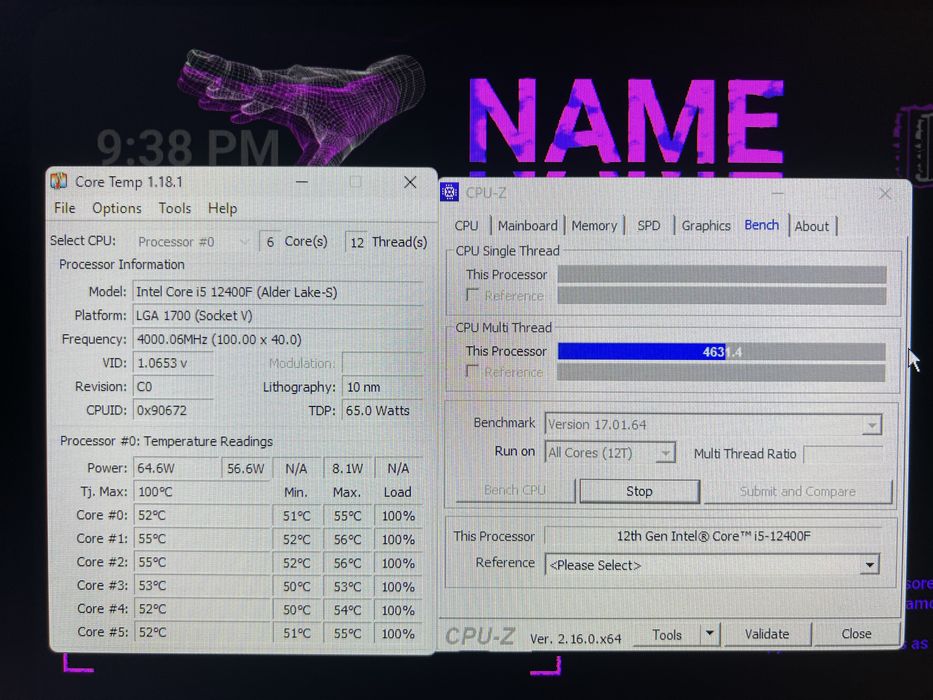 I5 12400f tray 4.0 GHz