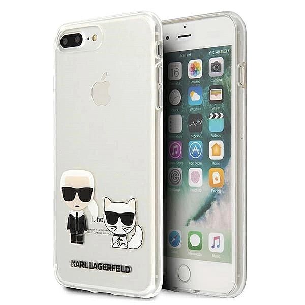 Etui Karl Lagerfeld Karl & Choupette na iPhone 7 / 8 Plus - przezroczy