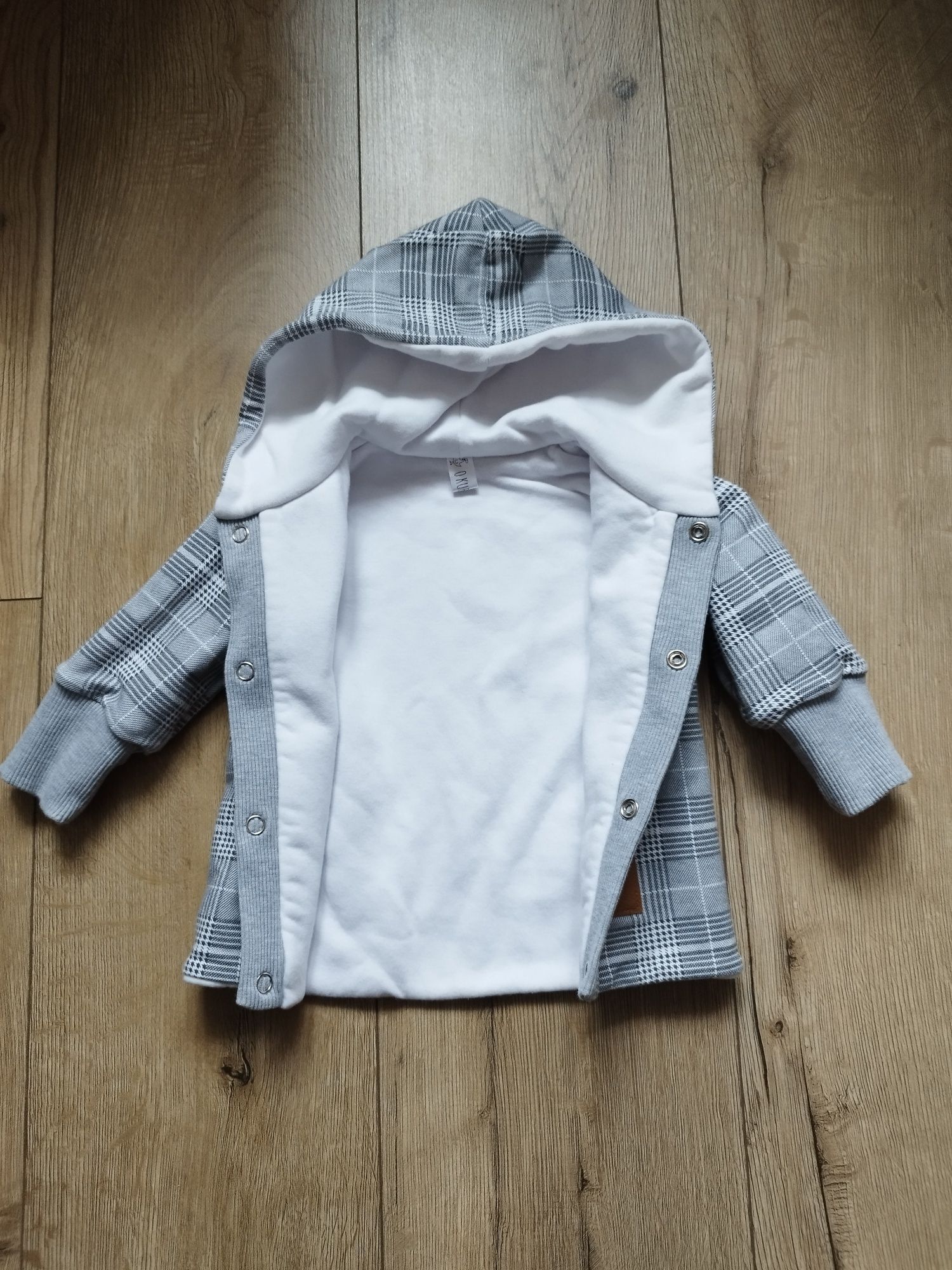 Elegancki Płaszczyk Kurteczka do chrztu roz 74 O Kurka Handmade