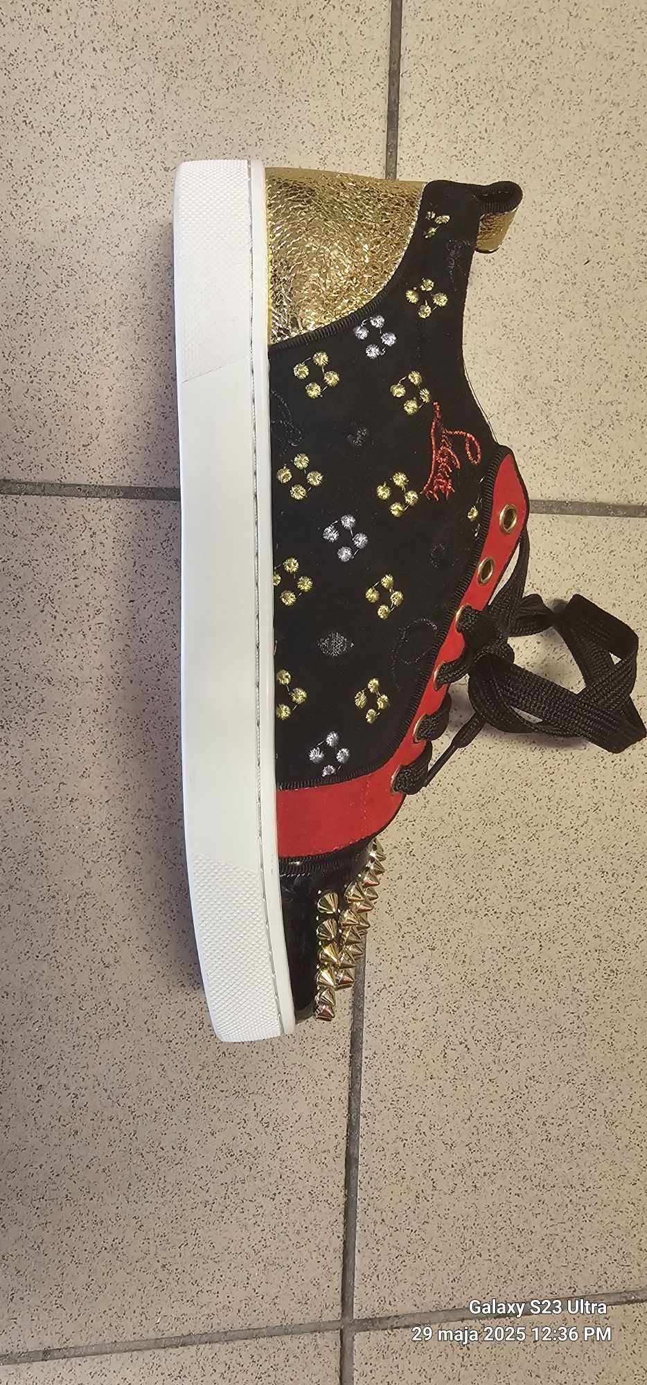 Christian Louboutin wielokolorowe niskie