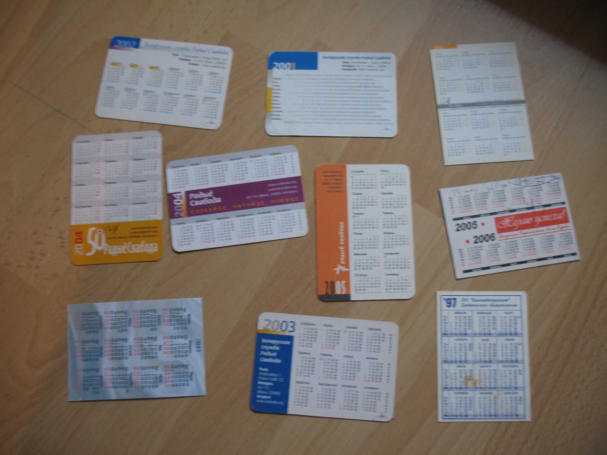 Kalendarzyk Kalendarzyki 10 sztuk Kolekcja