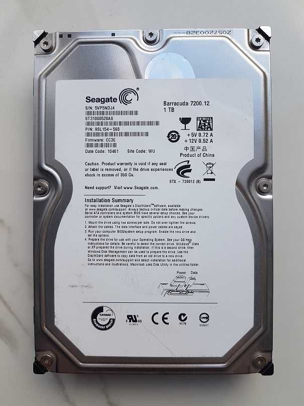 1 TB Seagate dysk twardy 3,5"