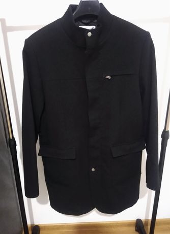 Czarny płaszcz męski Quickside XL