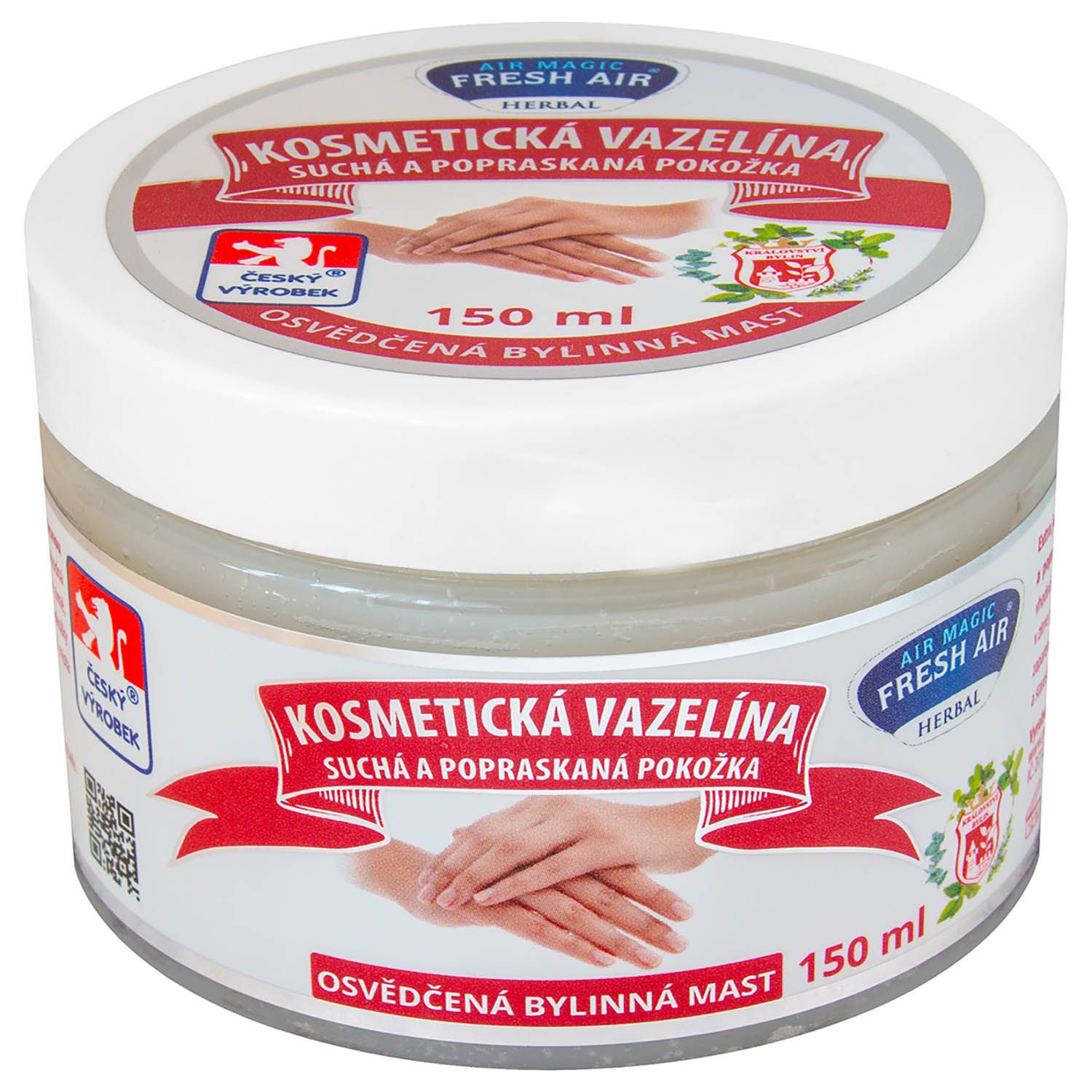 Wazelina Kosmetyczna do Ust Ochronna Biała Maść na Twarz Usta 150 ML