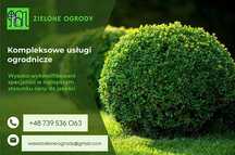 Usługi ogrodnicze. Pielęgnacja ogrodów. Nawodnienia