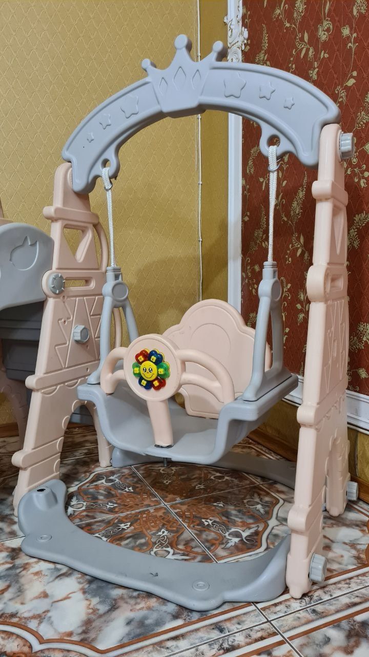 Детский игровой комплекс baby safety-горка, качелька, баскет