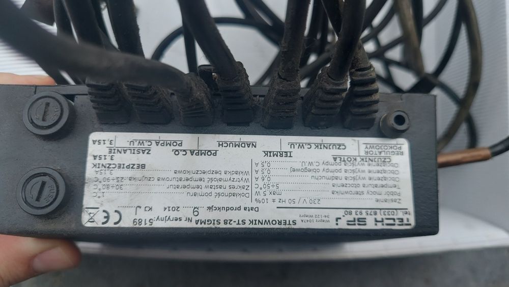 Sterownik kotła zasypowego Tech ST-28 do pompy CO CWU Wentylatora