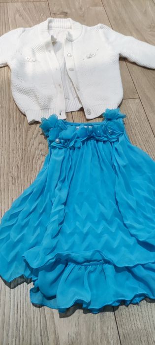 Zestaw sweterek i tunika na rozmiar 86-98, 1.5-3 latka 
Stan sweterka