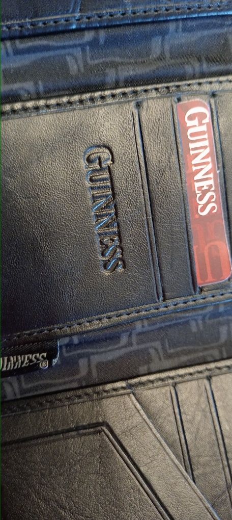 Portfel męski skórzany czarny Guinness