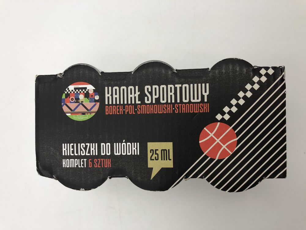 Kieliszki kanał sportowy 6 szt