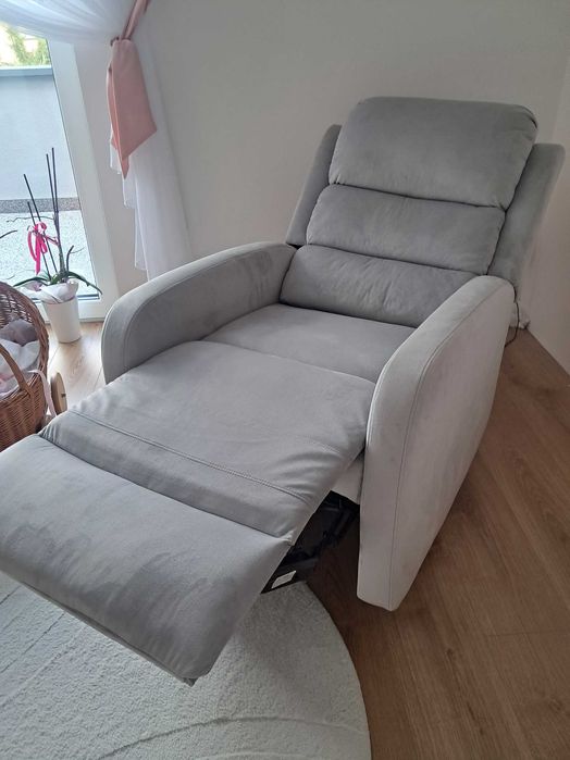 Fotel szary, rozkladany