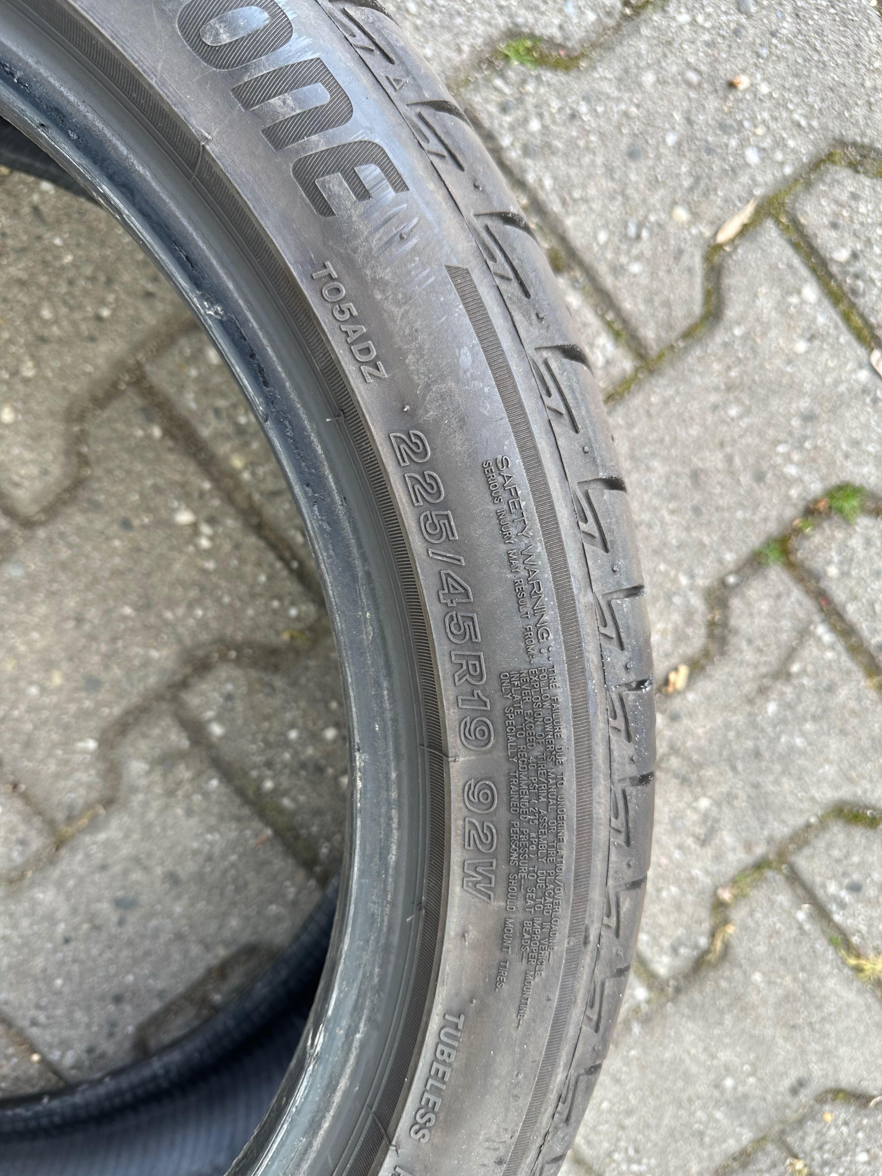 Opony letnie Bridgestone Turanza 225/19/45
