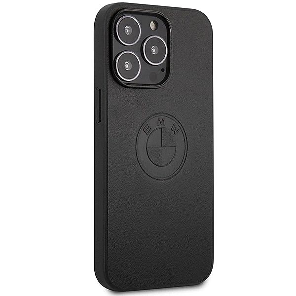 Etui BMW Leather Emboss na iPhone 13 Pro / iPhone 13 - czarne