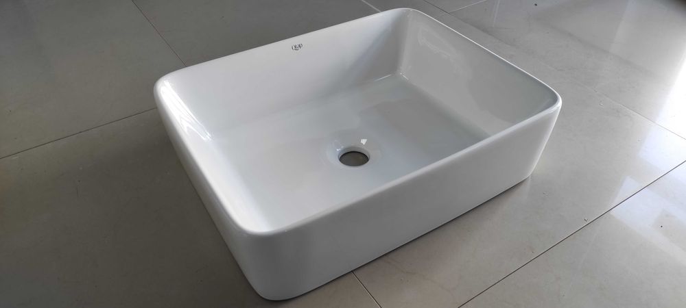 Раковина накладна на стільницю 480х370х135мм, умивальник меблевий