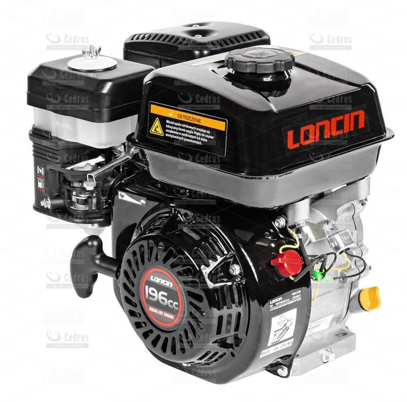 silnik spalinowy LONCIN 196cc 19, 20mm DO glebogryzarki zagęszczarki